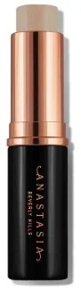 Anastasia Beverly Hills stick foundation with sleek black and rose gold packaging.