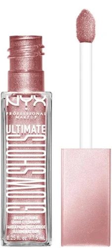 NYX Professional Ultimate Glow Shots Liquid Eyeshadow in a small tube with an applicator.