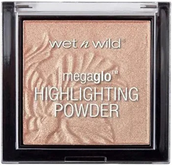 Wet N Wild MegaGlo Hello Halo liquid highlighter with applicator featuring a soft, shimmering finish.